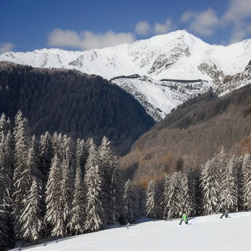 Station de Vallorcine pour les sports d'hiver : ski Alpin, ski de fonds
