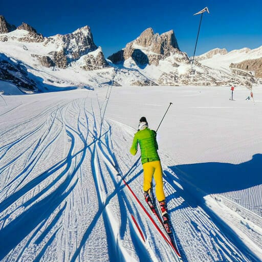 You are currently viewing Ski de fond à Tignes Val d’Isere. Plan de pistes, domaine skiable nordique, séjour ski et location de vacances.
