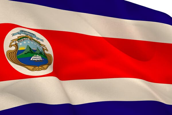 drapeau Costa Rica reconnaitre ce pays d'Amérique latine