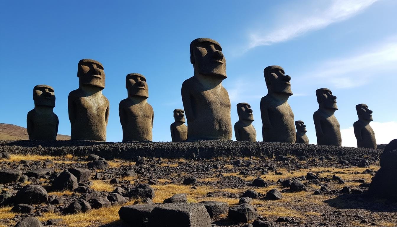 découvrez l'île de pâques, une merveille du pacifique célèbre pour ses mystérieuses statues moaï et son riche héritage culturel. plongez dans l'histoire fascinante de cette destination unique, entre paysages volcaniques et traditions ancestrales.
