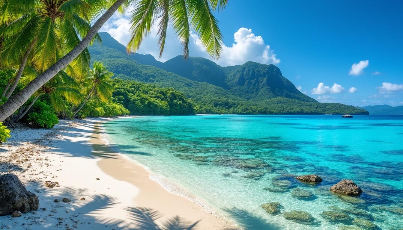 découvrez les îles salomon, un archipel paradisiaque aux paysages époustouflants et à la biodiversité riche. explorez ses plages de sable blanc, ses forêts tropicales luxuriantes et plongez dans des eaux turquoise regorgeant de coraux et de poissons colorés. que vous soyez amateur d’aventure, de plongée ou de culture locale, laissez-vous séduire par cette destination exotique et authentique.
