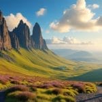 découvrez la randonnée au quiraing, un incontournable de l'île de skye. plongez dans des paysages à couper le souffle et vivez une aventure inoubliable au cœur de la nature sauvage écossaise.