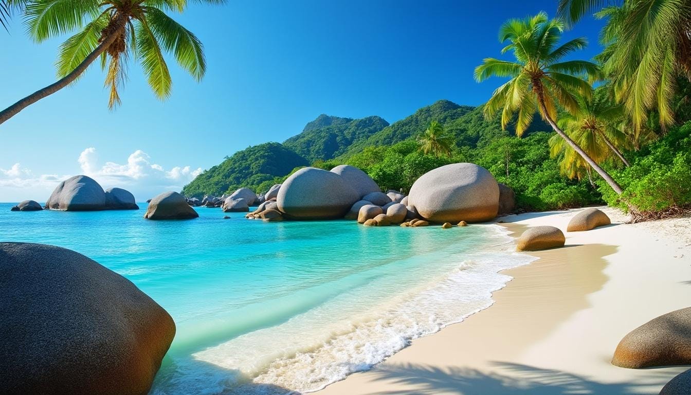 découvrez les seychelles, un archipel paradisiaque de l'océan indien offrant des plages de sable blanc, des eaux turquoise cristallines et une biodiversité exceptionnelle. plongez dans un cadre enchanteur, idéal pour des vacances de rêve, des aventures en plein air et un voyage authentique au cœur de la nature.